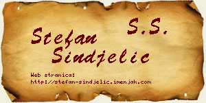 Stefan Sinđelić vizit kartica